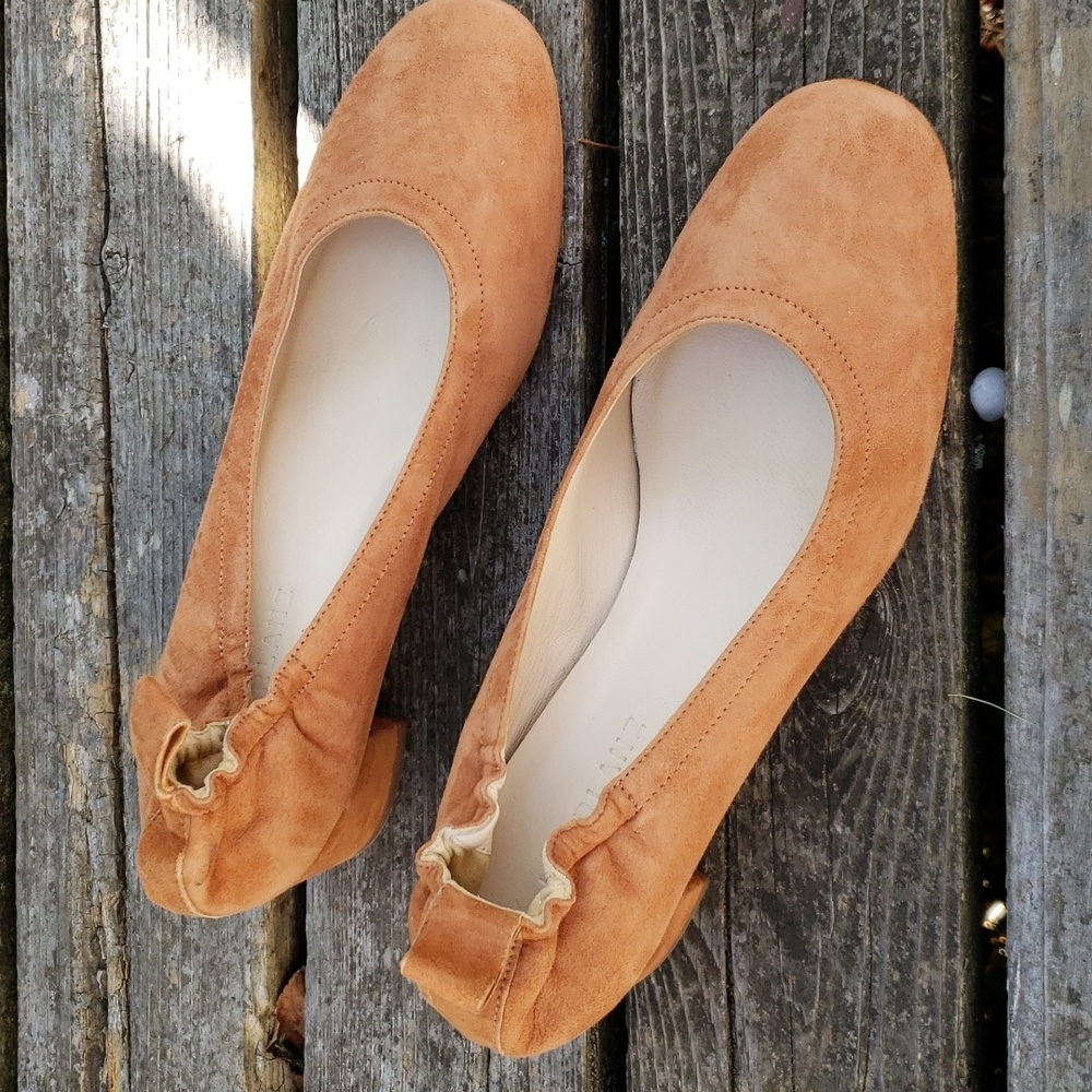 Everlane Tan Suede Heels - Picture 2 of 8